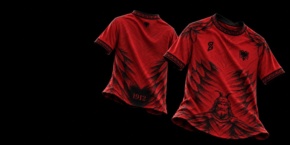 Maillot concept Albania 1912 SAHKA, face et dos