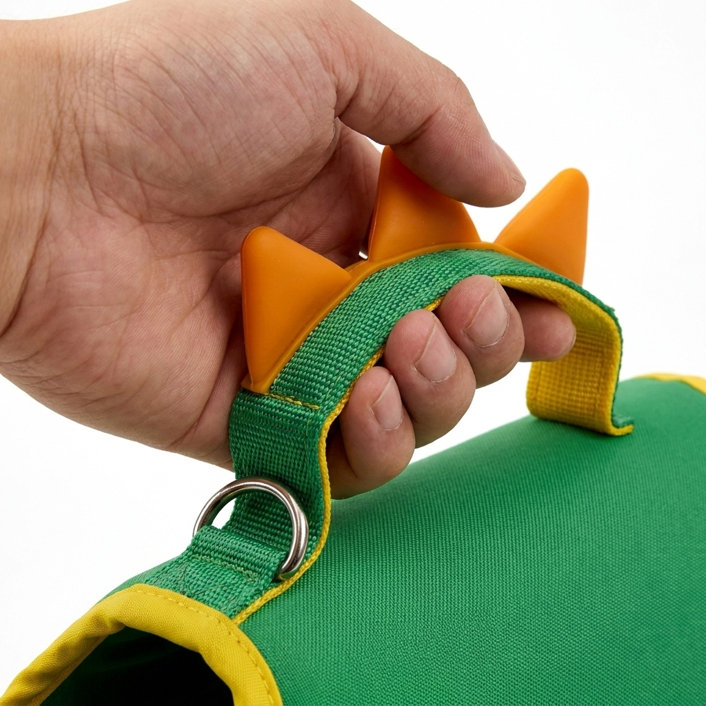 Detail — reinforced rescue handle and metal ring