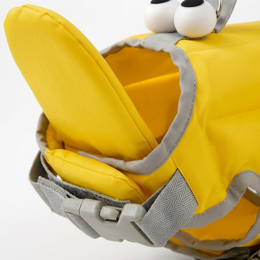 Detail — padded floating chin support