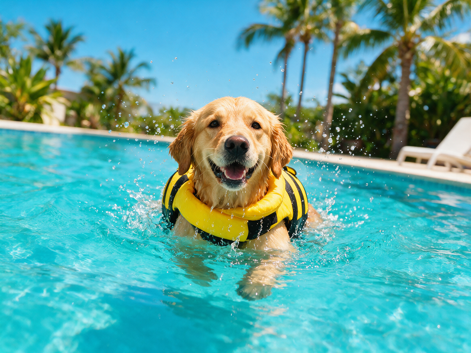 Your dog's head, always above water.